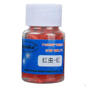 Искусственная мягкая рыболовная приманка Личинка Red