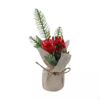 Искусственная новогодняя елка на столе, маленькая елка, подарок, украшение для Apple