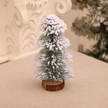 Искусственная новогодняя елка, покрытая снегом, карандашная фигурка сосны, светодиодная подсветка, кедр 20cm