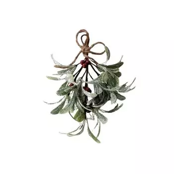 Искусственная омела Искусственные зеленые растения Украшение дома One Size красный