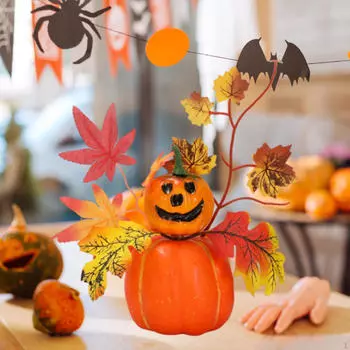 Искусственная пена Тыква Украшения на Хэллоуин Фото Реквизит Свадебная полка Подарки Праздник Style A