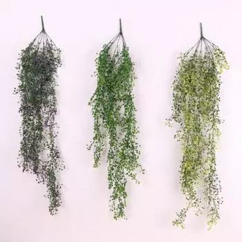 Искусственная плакучая ива, плющ, лоза, растение, открытый, закрытый, подвесной садовый декор фиолетовый