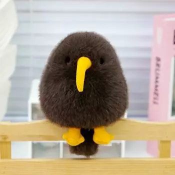 Искусственная птица плюшевая кукла слэп-браслет на запястье стиль маленькая птичка плюшевая повязка на запястье домашний декор темно-коричневого