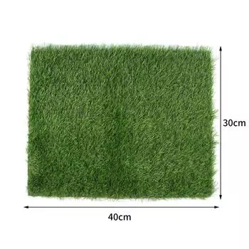 Искусственная реалистичная трава, имитация ковриков для газона для домашних животных, толстый синтетический поддельный коврик, напольный коврик для наружного сада, патио, принадлежности для домашних животных