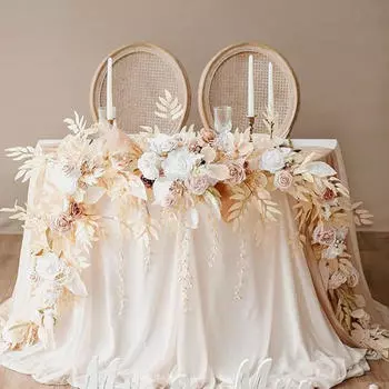 Искусственная роза лоза искусственная цветочная гирлянда висит шелк для фона