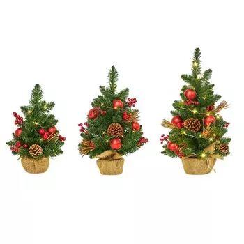 Искусственная рождественская елка с огнями для праздника, свадьбы, спальни, рождественской елки 14cmx14cmx30cm