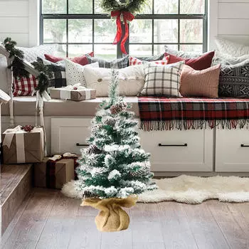 Искусственная рождественская елка с шишкой для установки в гостиной 45cm