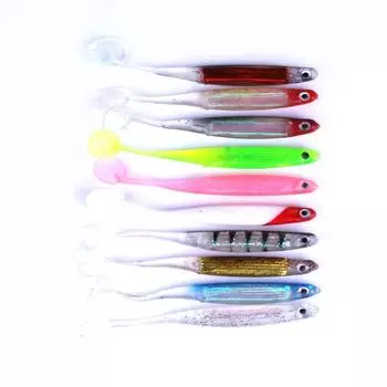 Искусственная рыболовная приманка, мягкая приманка для плавания с червями, джиг-головка, инструмент из силиконовой резины