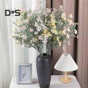 Искусственная шелковая ткань, имитация цветка, легкий уход, креативная мини-искусственная орхидея, зеленое растение шампанского