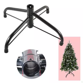 Искусственная складная подставка для рождественской елки, аксессуары с резиновой подкладкой, складная рождественская подставка для 30cm Hole 1.9cm