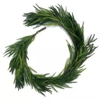 Искусственная сосновая иголка ротанг Норфолк мягкий клей рождественский домашний настенный декор окна tied with wire