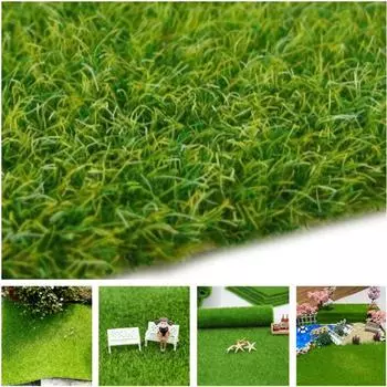 Искусственная трава, ландшафтный мох, коврик для газона, модель садовых украшений, макет ландшафта своими руками, газон, декоративные террариумы S светло-зеленый
