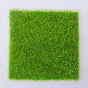 Искусственная трава Поддельный газон Трава Миниатюрный кукольный домик Декор Домашний сад Орнамент One size