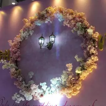 Искусственная ветка цветущей вишни, шелковый цветок, дерево, домашний декор для вечеринки