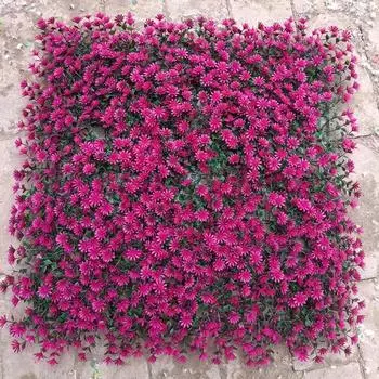 Искусственная защита от солнца, стена из растений, солнечный цветок, зеленая стена из растений, зеленая резьба, искусственный газон, искусственная стена из цветов, газон, ландшафтный дизайн, украшение Sun flower green carving зелёный/белый