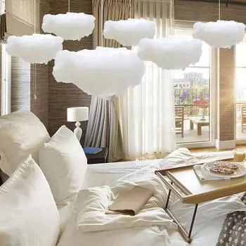 Искусственное белое хлопковое облако Свадебный фон Декор Реквизит Рождество День рождения Вечеринка Гостиная Подвесной декор Сделай Сам Хлопковое облако