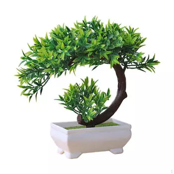 Искусственное декоративное растение в горшке, украшение, горшок для растений Coral style