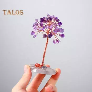 Искусственное хрустальное дерево, полупрозрачное украшение для офиса, несколько ветвей, шикарная учебная комната, модель искусственного хрустального дерева, аксессуары для дома разноцветный