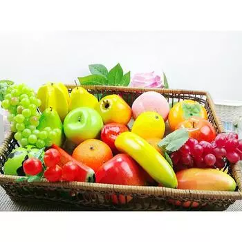 Искусственное яблоко, поддельные фрукты, украшение для дома, имитация оранжевого орнамента, ремесленный реквизит для фотосъемки еды pomegranate