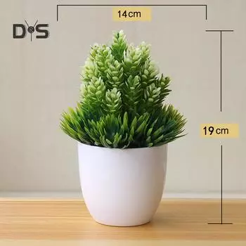 Искусственное растение бонсай, имитация стола, декор для домашнего офиса, отеля зелёный