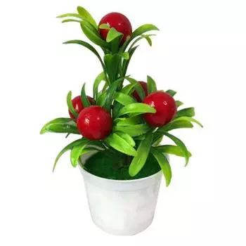 Искусственное растение, фрукты, бонсай, сад, сделай сам, свадьба, офис, домашний декор для рабочего стола