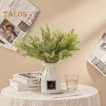 Искусственное растение, не выцветающая сцена, простой уход, красивая свадебная фотография, искусственная спаржа Setaceus, товары для дома зелёный