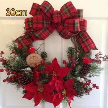 Искусственное растение ротанговый круглый венок настенное украшение имитация поддельного цветка дверной венок A