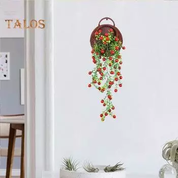 Искусственное растение, высокая стойкость цвета, украшение, легкий уход, экологически чистое искусственное висящее зеленое растение, офисный декор жёлтый