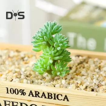 Искусственное суккулентное растение, флокирующийся цветок, сделай сам, домашний офис, бонсай, украшение