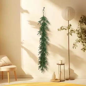 Искусственное украшение в виде пяти вилок Rattail, 47,24 дюйма/шт. Реалистичная гирлянда для праздника, Рождества, полная, искусственные ветки One Size