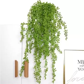 Искусственное висячее растение, поддельная лоза, зелень, сочный домашний сад, подвесной декор