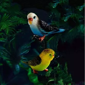 Искусственное животное Модель Моделирование Птица Защита окружающей среды Волнистый попугайчик зелёный