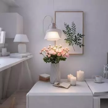 Искусственные 4-х головчатые цветы лотоса, букеты, искусственные цветочные украшения, украшения для интерьера