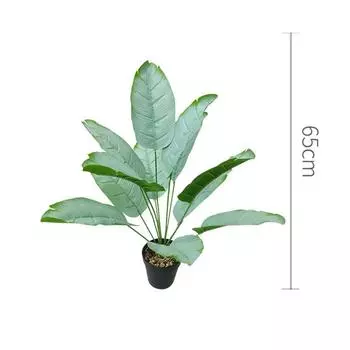 Искусственные банановые растения с эффектом реального прикосновения, листья, растение папоротника, искусственные пальмовые листья, растения, декор для дома и сада Style 16