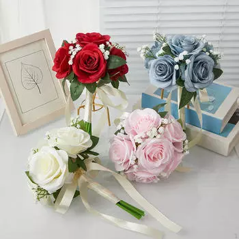 Искусственные цветочные композиции для свадеб и торжеств белый