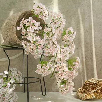 Искусственные цветы 3-головые бамбуковые цветы легкие роскошные предметы интерьера гостиная цветочная композиция украшения цветочная композиция реквизит для фотосъемки