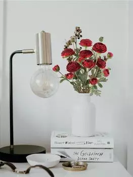 Искусственные цветы 9 головок винтажные длинные стебли шелковые искусственные цветы для украшения дома свадьба букет невесты шелковые розы цветочные розовый