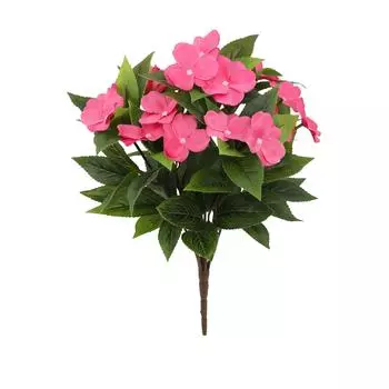 Искусственные цветы Азалия Бальзамин Украшение для дома Уличный Двор Забор Бонсай Искусственные цветы One Size горячий розовый
