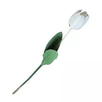 Искусственные цветы, букет тюльпанов, вечеринка, домашняя свадьба, искусственный свадебный шелковый аксессуар, свежий вид белый