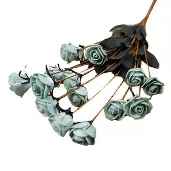 Искусственные цветы Декоративные DIY Вечеринка Рабочий стол Розы Букет Спальня Романтический Стол Моделирование Домашний Декор Комнаты На Открытом Воздухе