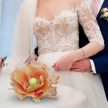 Искусственные цветы для особых случаев orange 30cm