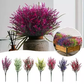 Искусственные цветы для улицы, искусственные цветы для внутреннего стола, сада, свадебного декора своими руками, пластиковые искусственные цветы для праздничной вечеринки оранжевый