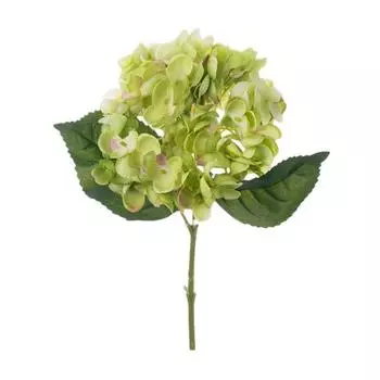 Искусственные цветы гортензии Yousheng Искусственные цветы гортензии со стеблем Устойчивые к ультрафиолетовому излучению искусственные цветы для улицы Ваза Свадебные букеты Центральные украшения зелёный