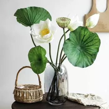 Искусственные цветы Имитация зелени Гостиная Шелковая цветочная композиция Цветочная композиция своими руками