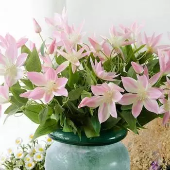 Искусственные цветы Искусственные 3 ветки лотоса Свадебные имитационные цветы Домашний сад Искусственные цветы Стол для улицы В помещении Украшения для свадебного дома белый