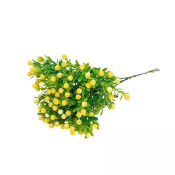 Искусственные цветы Искусственные растения Кухня Офис Украшение Подвесной горшок Окна Гроздья Привлекательные связки Садовая наклейка белый