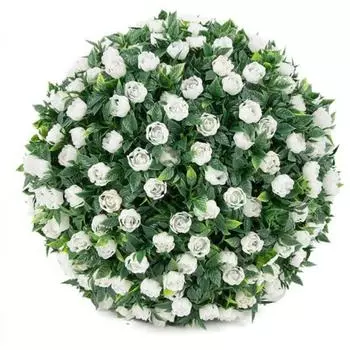 Искусственные цветы, искусственный цветочный шар 20 см, искусственный растительный шар с эвкалиптом, декоративные шары для заднего двора, балкона, сада, свадьбы и домашнего декора белый