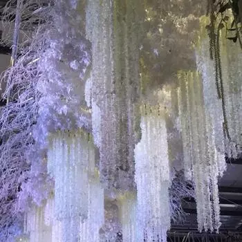 Искусственные цветы магнолии длиной 100 см, красочный цветочный декор белый