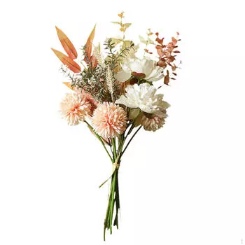 Искусственные цветы Растения Искусственные цветы Настольный центральный элемент Искусственный для вазы Шелк