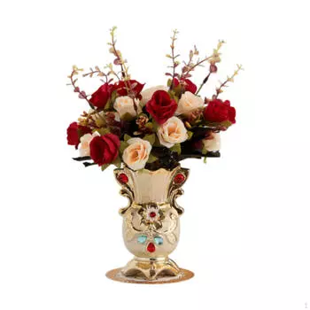Искусственные цветы с вазой, цветочным горшком, композиция для гостиничных вечеринок A